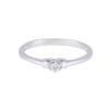 18ct white gold round brilliant 6 claw diamond solitaire 0.05ct