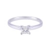 18ct White Gold 0.50ct Princess Cut Diamond Solitaire Ring