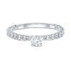 18ct White Gold Round Brilliant 1.00ct Diamond Solitaire Ring