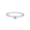 Platinum 0.10ct Round Brilliant Diamond Solitaire Ring