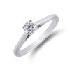Platinum 0.33ct Diamond Solitaire Ring