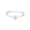 Platinum Brilliant Cut 0.50ct Diamond Twist Solitaire Ring