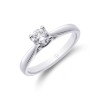 Platinum Brilliant Cut 0.50ct Diamond Solitaire Ring