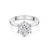 Platinum 2.59ct Round Brilliant Diamond 6 Claw Solitaire Ring