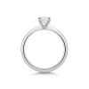 Platinum 0.60ct Round Brilliant Low V-Shape Diamond Solitaire Ring