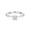 Platinum Tulip Set 0.50ct Round Brilliant Diamond Solitaire Ring