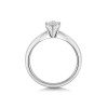Platinum Round Brilliant 0.25ct Diamond 4 Claw Compass Set Solitaire Ring