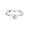 Platinum Round Brilliant 0.25ct Diamond 4 Claw Compass Set Solitaire Ring