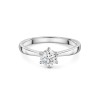 Platinum 6 Claw 0.60ct Round Brilliant Diamond Solitaire Ring