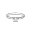 Platinum Princess Cut 0.40ct Diamond Solitaire Ring