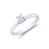 Platinum Emerald Cut 0.33ct Diamond Solitaire Ring