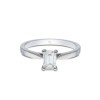 Platinum Emerald Cut 0.75ct Diamond Solitaire Ring