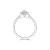 Platinum Marquise Cut 0.50ct Diamond Halo Solitaire Ring