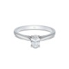 Platinum Oval Cut 0.60ct Diamond Solitaire Ring