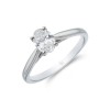 Platinum Oval Cut 0.85ct Diamond Solitaire Ring
