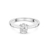 Platinum Tulip Set Oval Cut 0.75ct Diamond Solitaire Ring