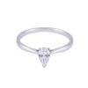 Platinum 0.40ct Pear Shape Diamond Solitaire