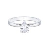 Platinum Pear Cut 0.50ct Diamond Solitaire Ring