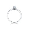 Platinum Pear Cut 0.50ct Diamond Solitaire Ring