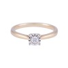 9ct Yellow Gold Brilliant Cut 0.10ct Diamond Solitaire Ring