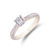 9ct Yellow Gold Brilliant Cut 0.20ct Diamond Solitaire Ring