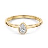 9ct Yellow Gold 0.25ct Diamond Pear Solitaire Ring