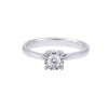 9ct White Gold Diamond Solitaire Ring