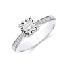 9ct White Gold Brilliant Cut 0.35ct Diamond Solitaire Ring