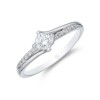 9ct White Gold Brilliant Cut 0.33ct Diamond Solitaire Ring