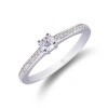 9ct White Gold 0.20ct Diamond Solitaire Ring