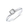9ct White Gold Brilliant Cut 0.15ct Diamond Solitaire Ring