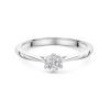 9ct White Gold 0.25ct Diamond Solitaire Ring