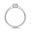 9ct White Gold Oval Cut 0.25ct Diamond Solitaire Ring