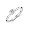 9ct White Gold Princess Cut 0.25ct Diamond Soliatire Ring