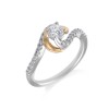 9ct 2 Colour 0.50ct Diamond Solitaire Ring