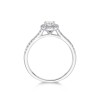 Platinum Brilliant Cut 0.55ct Diamond Halo Ring