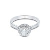 Platinum Brilliant Cut 0.80ct Diamond Halo Ring