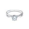 Platinum Brilliant Cut 1.00ct Diamond Twist Solitaire Ring