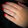 Platinum Brilliant Cut 0.50ct Diamond Twist Solitaire Ring