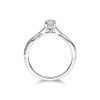 Platinum Brilliant Cut 0.50ct Diamond Twist Solitaire Ring