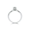 Platinum Brilliant Cut 0.75ct Diamond Twist Solitaire Ring