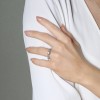 Platinum Brilliant Cut 0.50ct Diamond Twist Solitaire Ring