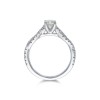 Platinum Brilliant Cut 0.50ct Diamond Twist Solitaire Ring