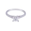 18ct White Gold Princess Cut Diamond Solitaire, Approx. 1.00ct Total Weight