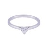 18ct White Gold 0.25ct Heart Shape Diamond Solitaire