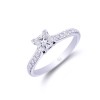 Platinum Princess Cut 0.80ct Diamond Solitaire Ring