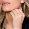 Platinum Princess Cut 1.30ct Diamond Double Halo Ring
