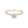 Certificated 18ct Yellow Gold 1.01ct Round Brilliant Diamond Solitaire Ring