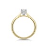 18ct Yellow Gold Tulip Set 0.33ct Round Brilliant Diamond Solitaire Ring