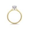 18ct Yellow Gold Round Brilliant 1.00ct Diamond Tulip Set Solitaire Ring